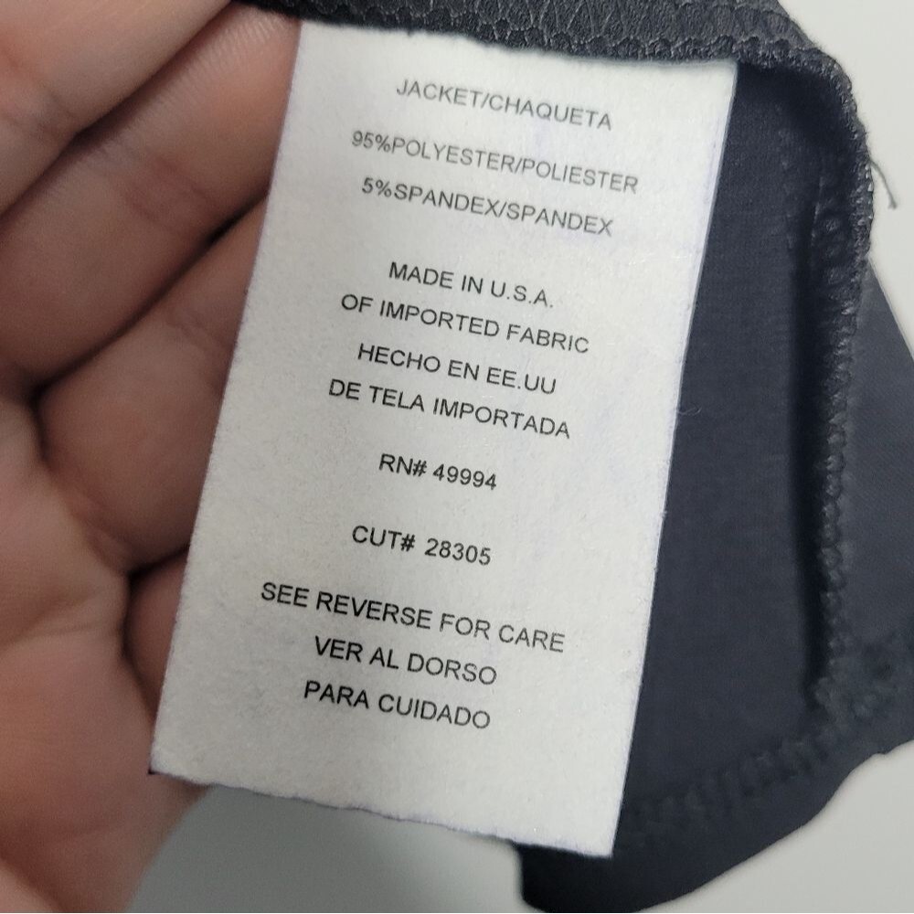 R&M Richards black sparkly open front special occ… - image 6